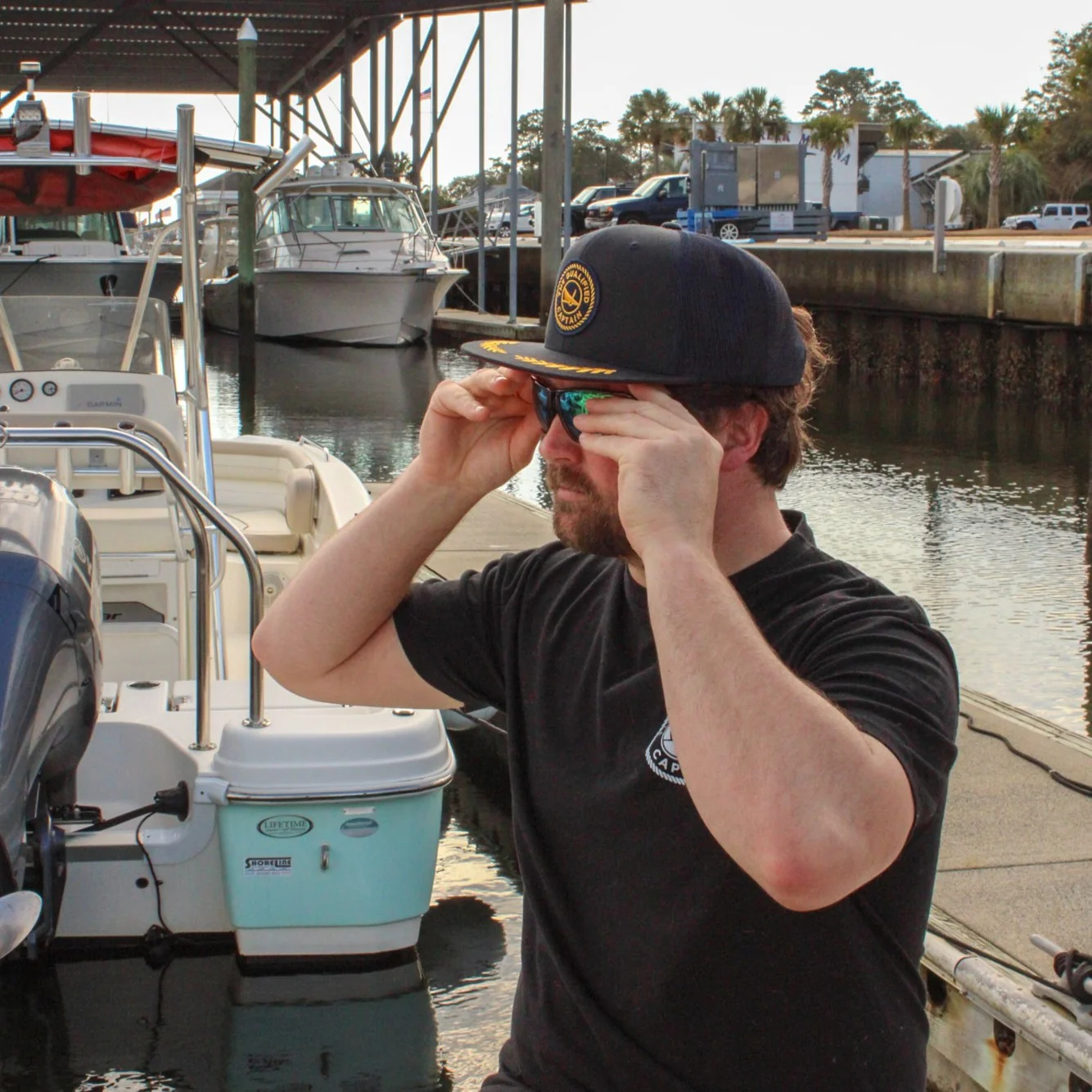 Embroidered Patch Captain Hat - Image 10