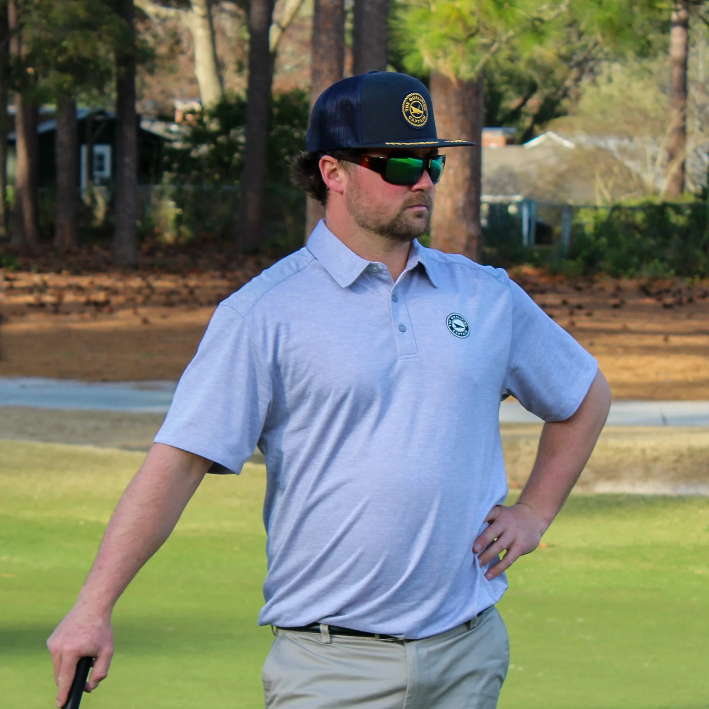 Embroidered Patch Captain Hat - Image 9