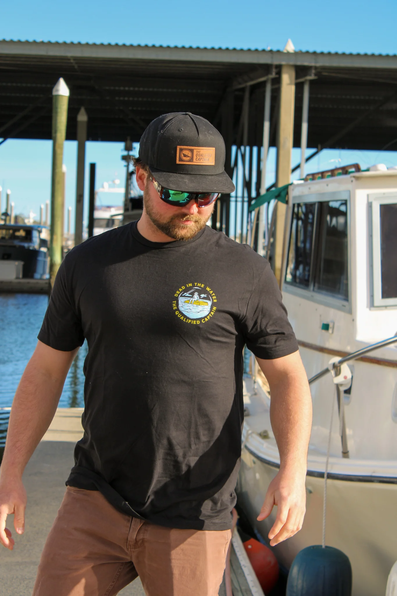 Maritime Leather Patch Mid-Profile Hat - Image 4