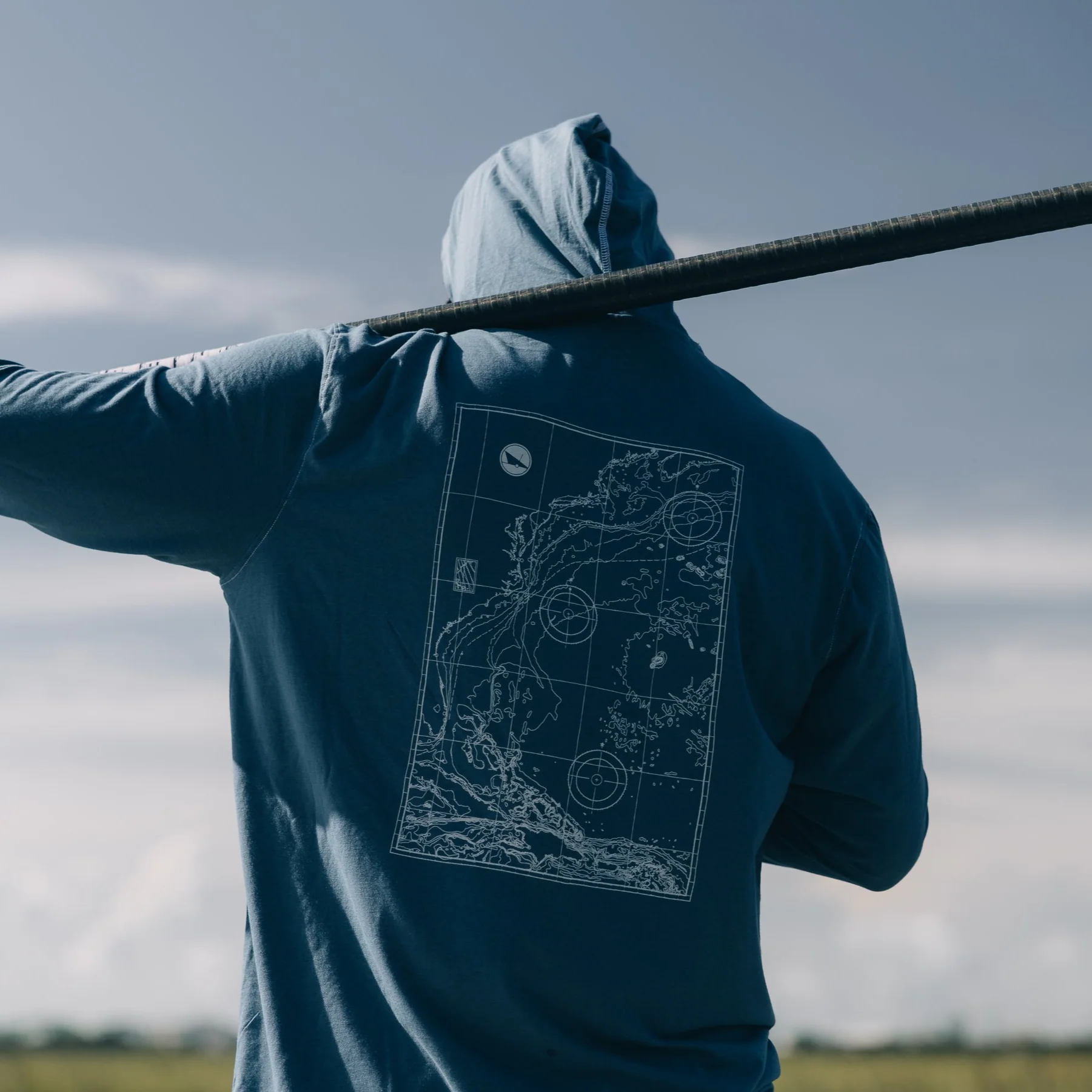 Nav Chart Premium Performance Hoodie - Image 8