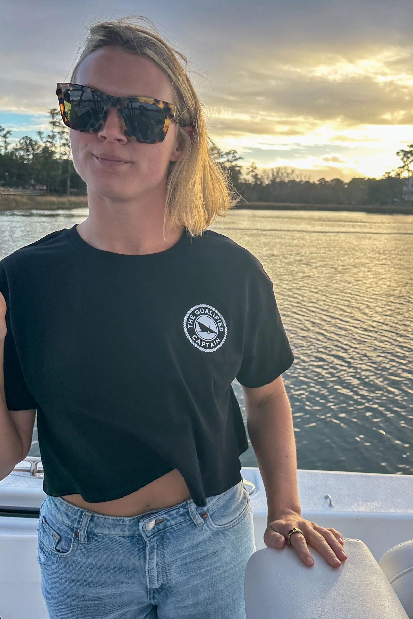 TQC Black Crop Tee - Image 4