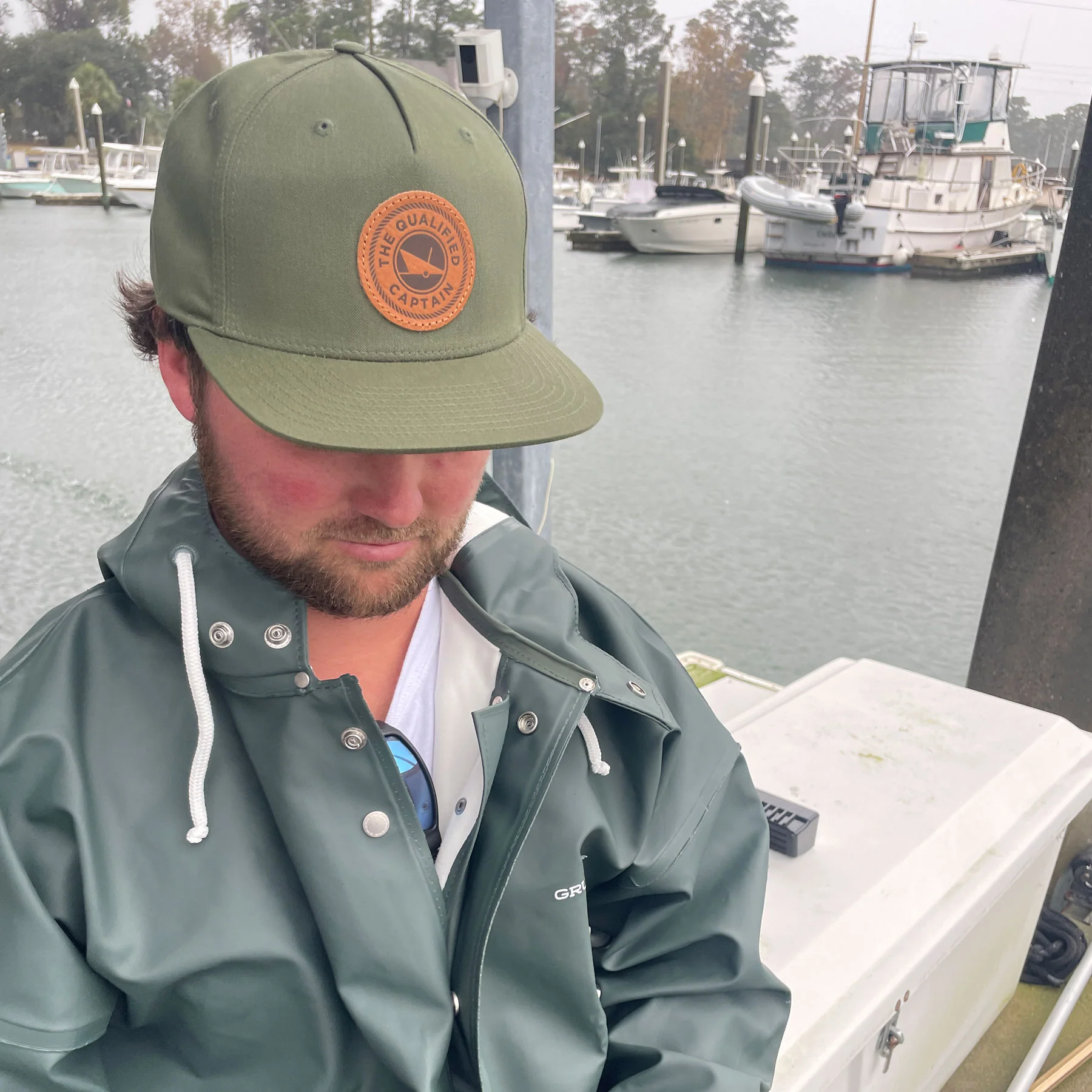 TQC Leather Patch Mid-Profile Hat - Image 4