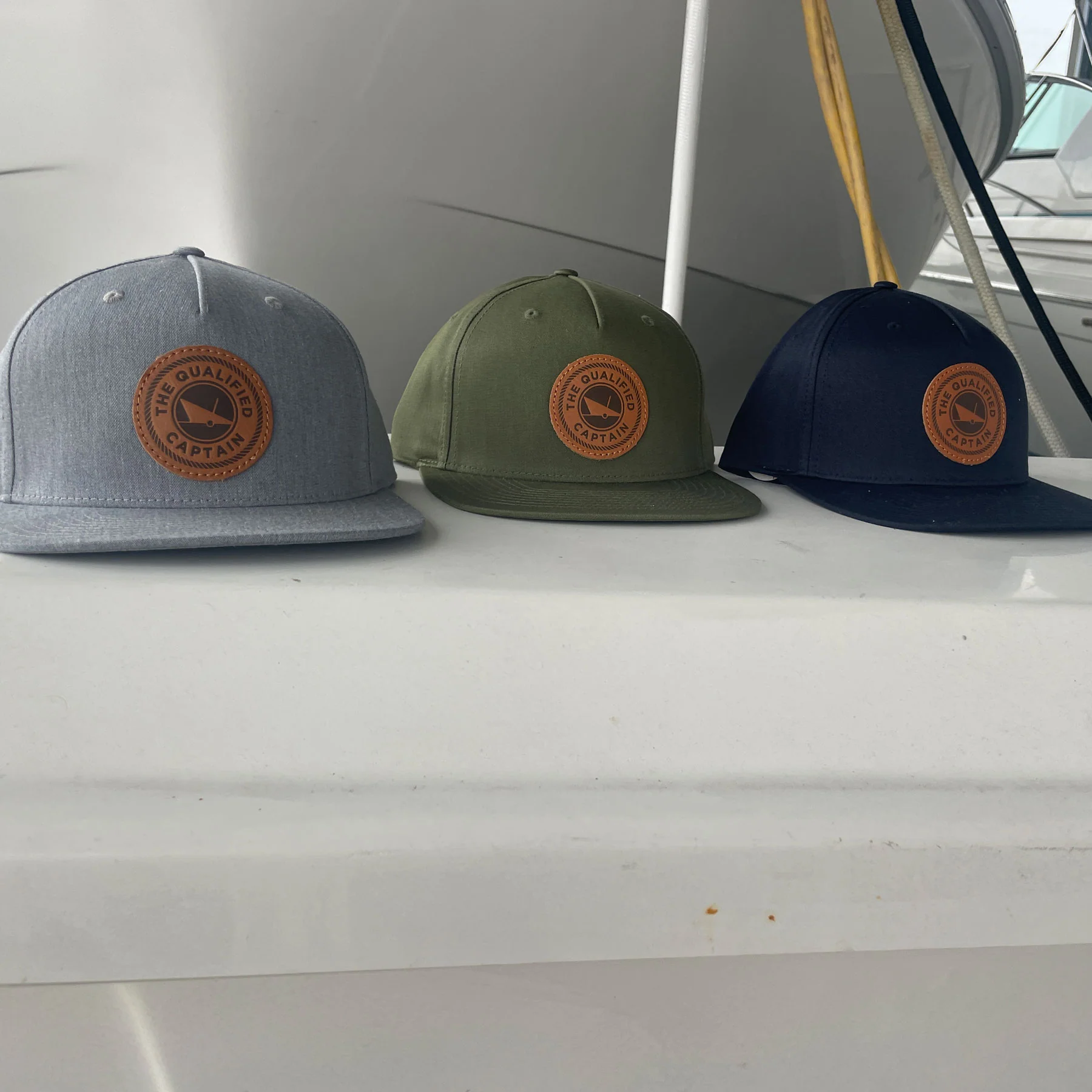 TQC Leather Patch Mid-Profile Hat - Image 7