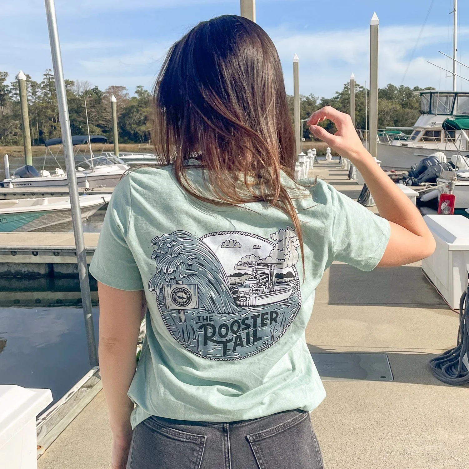 Womens Rooster Tail Tee - Image 5